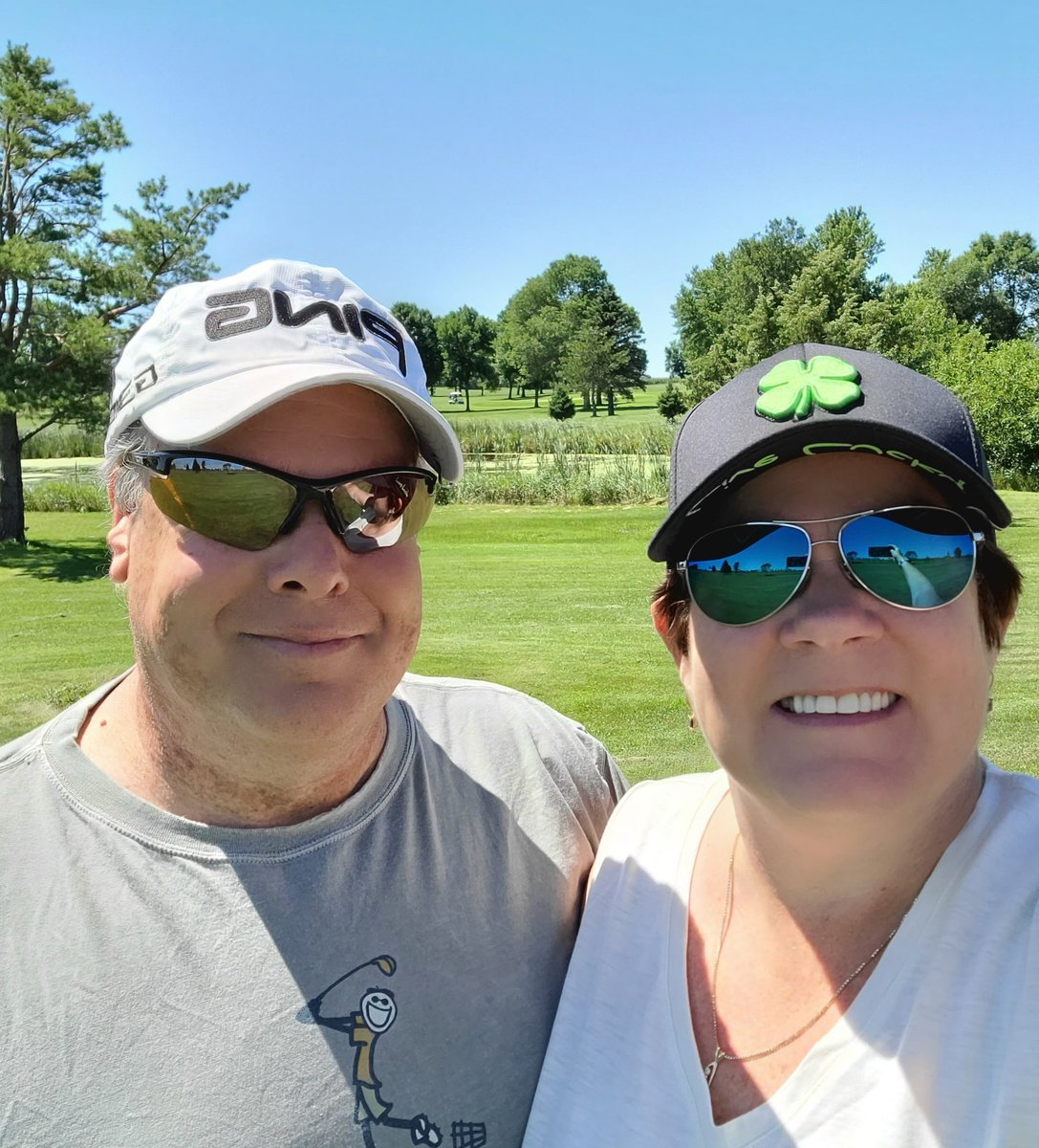 swfelt's tweet photo. Another beautiful day for golfing! ⛳💜
#ilovemyviews #swmn #golfinglife #mylove #doingwhatilovewithmylove #rollinghills #Westbrookmn #bestthingtodoonamonday 
#lifeisgood #ping #BlackClover https://t.co/q6myCvx6Z3