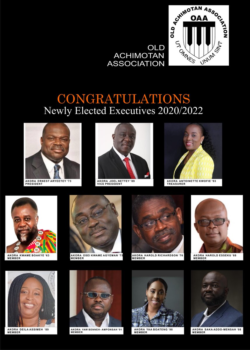 OAASecretariat's tweet photo. Congratulations to our New Executives https://t.co/ZJLBD11eLW