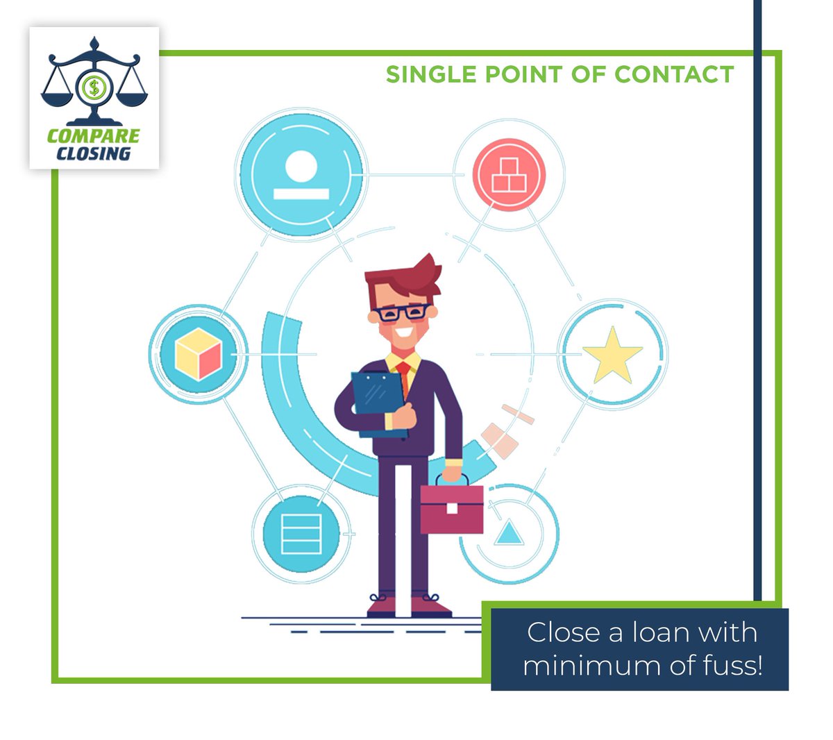 CompareClosing's tweet image. Compare Closing LLC is the one stop solution to all your Mortgage, Refinance, Home Equity Loan and Purchase Property related problems.
Call us now on 1-800-756-0809 or visit us at compareclosing.com to know more!

#CompareQuotes #SinglePointOfContact #SPOC #MortgageLoan