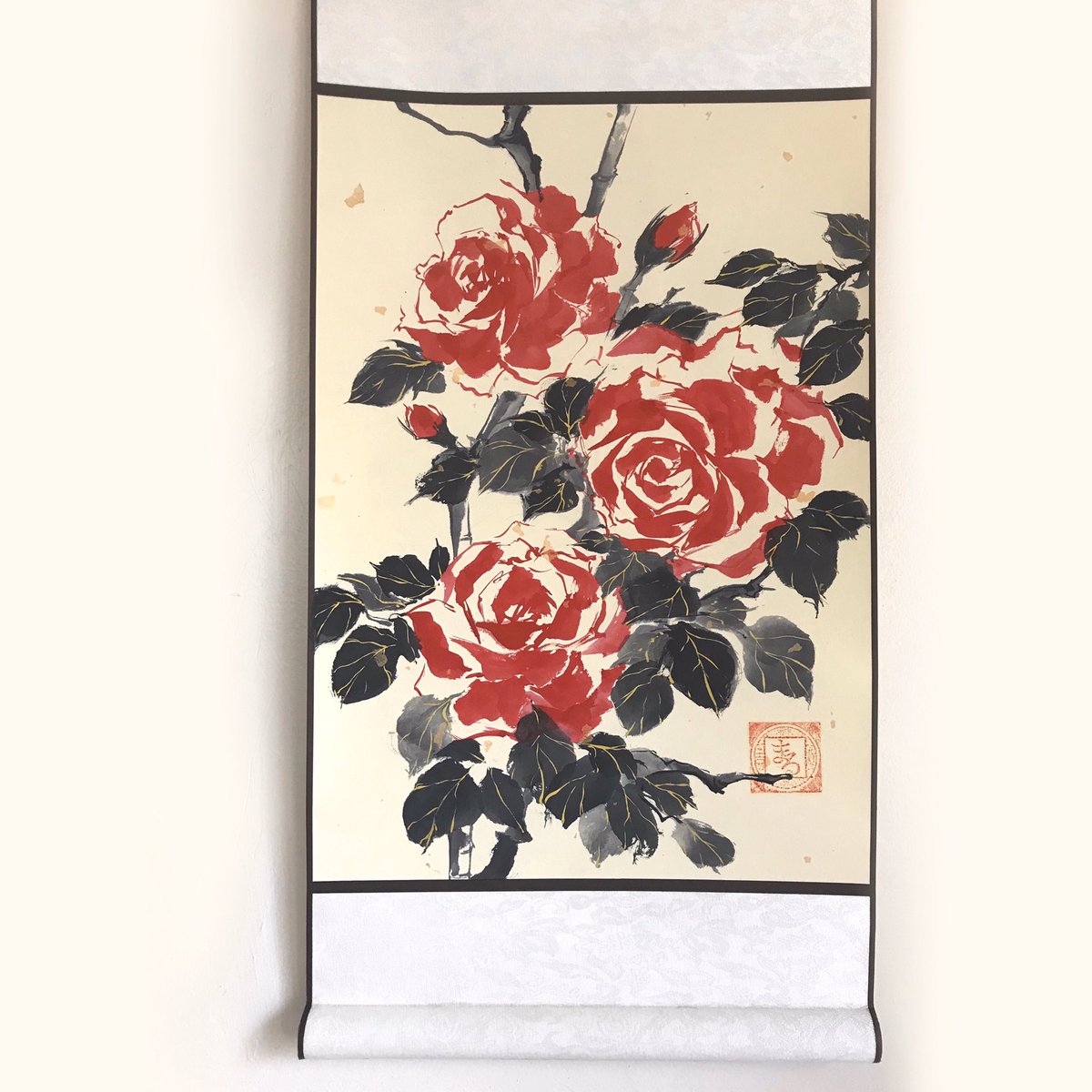 I had a mini scroll painting added to my shop yesterday and I haven't posted it yet but it was sold yesterday too ?♥️ Oh gosh thank you!