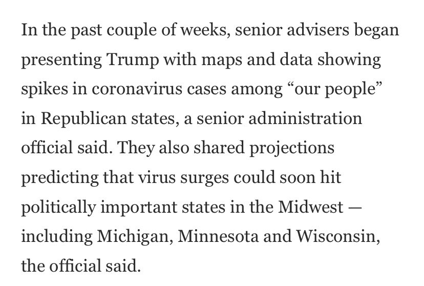 Instead, they danced around his sociopathic inability to care about even mass deaths unless it directly impacts him.5/