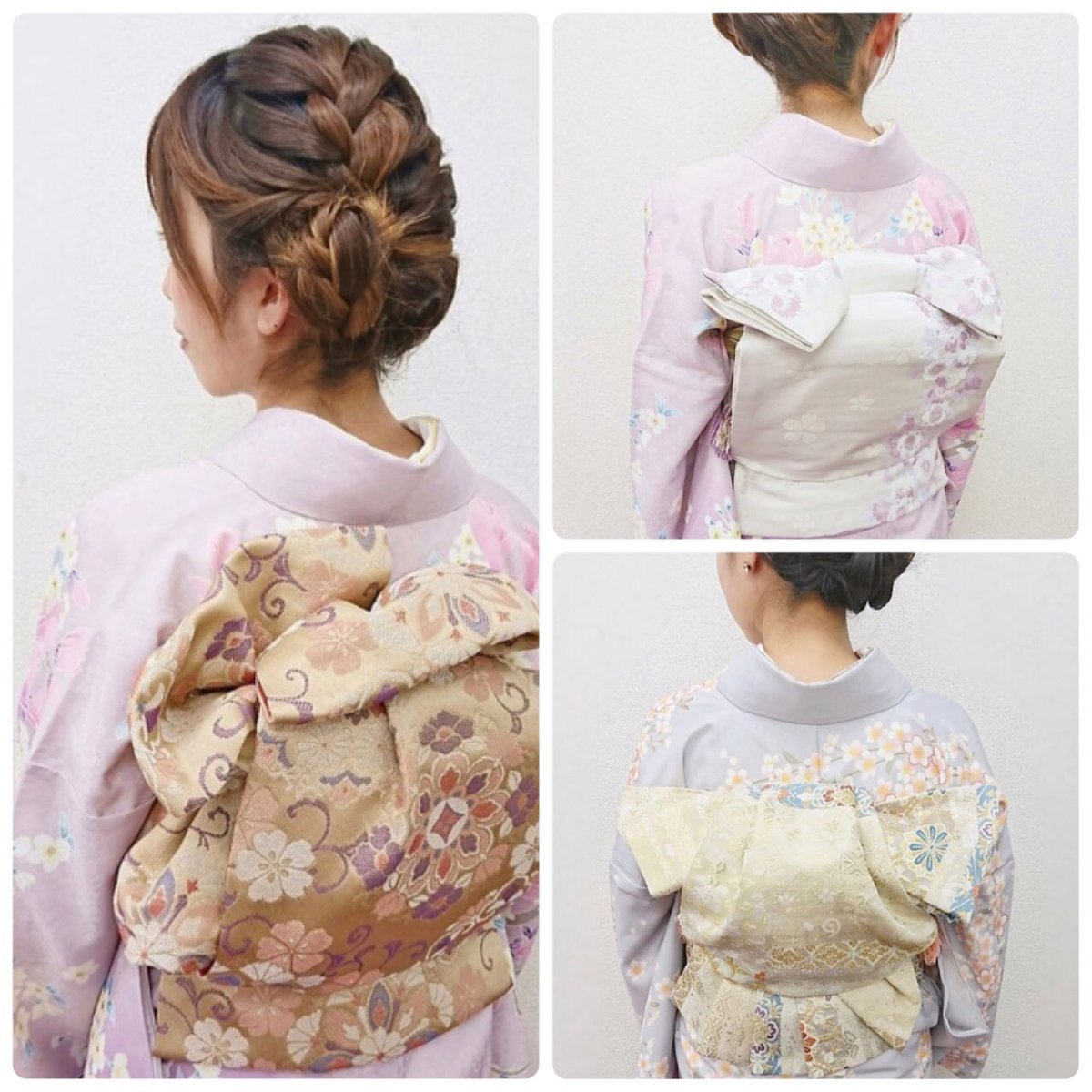 宅配レンタル 京都着物レンタル夢館 Auf Twitter 訪問着と言えば お太鼓結びが一般的ですが パーティや披露宴の参加の際は変わり結びをするのもより華やかになって素敵ですよー 訪問着 帯結び