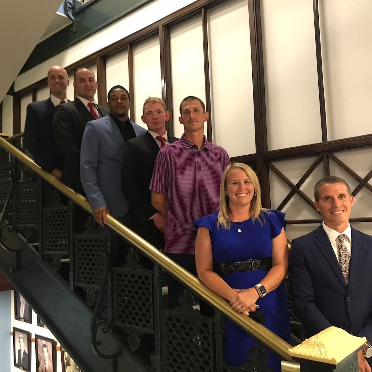 Elkhart338's tweet photo. Join us in welcoming the newest additions to Elkhart Fire Department. Seven rookies were sworn in this afternoon, and will begin the eleven week process of rookie school to join their brothers and sisters on shift in October. https://t.co/byzU7FrMY2