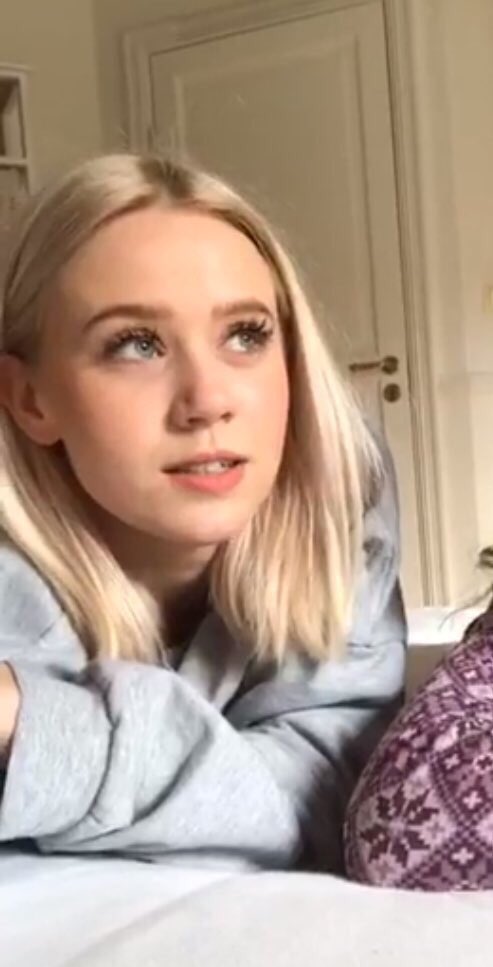 While facetiming <a href="/WinsomeJerk/">Christoffer Schistad;</a>.
She 𝒎𝒊𝒔𝒔 him.