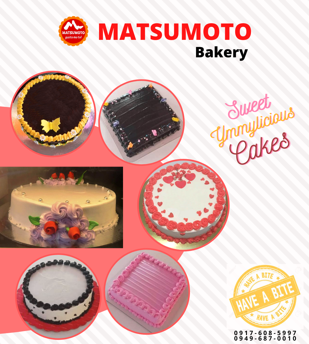 matsumotobakery's tweet photo. Give your taste buds the perfect satisfaction.
Savor the taste of our sweet YUMMY-licious cakes today and every day. ๐๐ง๐ฐ๐ฅง๐ฎ
Head on now to #MATSUMOTO Bakery for a cake lift.
Or call us at 09176085997 / 09496870010 to place your order.
#gustomoto ๐ฅณ๐ฅฐ https://t.co/XNcs4FLyWG