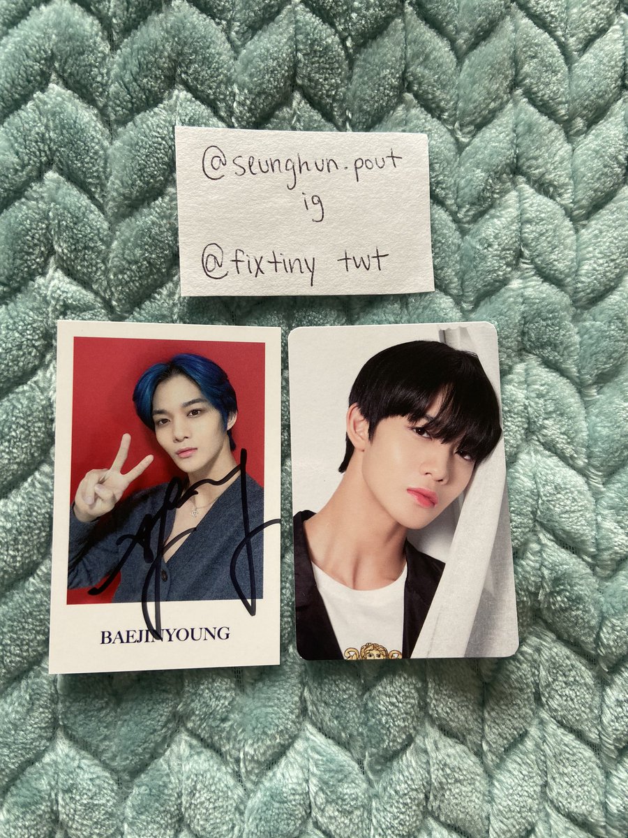 fixtiny's tweet photo. WTS Bae Jinyoung pcs
• SubK Exclusive hand signed pc
• Gmarket pc
availability:
$40 (or best offer) / $15
these prices include stamped shipping, if you want tracked you will have to pay more.. USA only
dm me to claim!
#cix #wtscix #baejinyoung #wtskpop #wttkpop #wttcix https://t.co/ZUThfH4BKA
