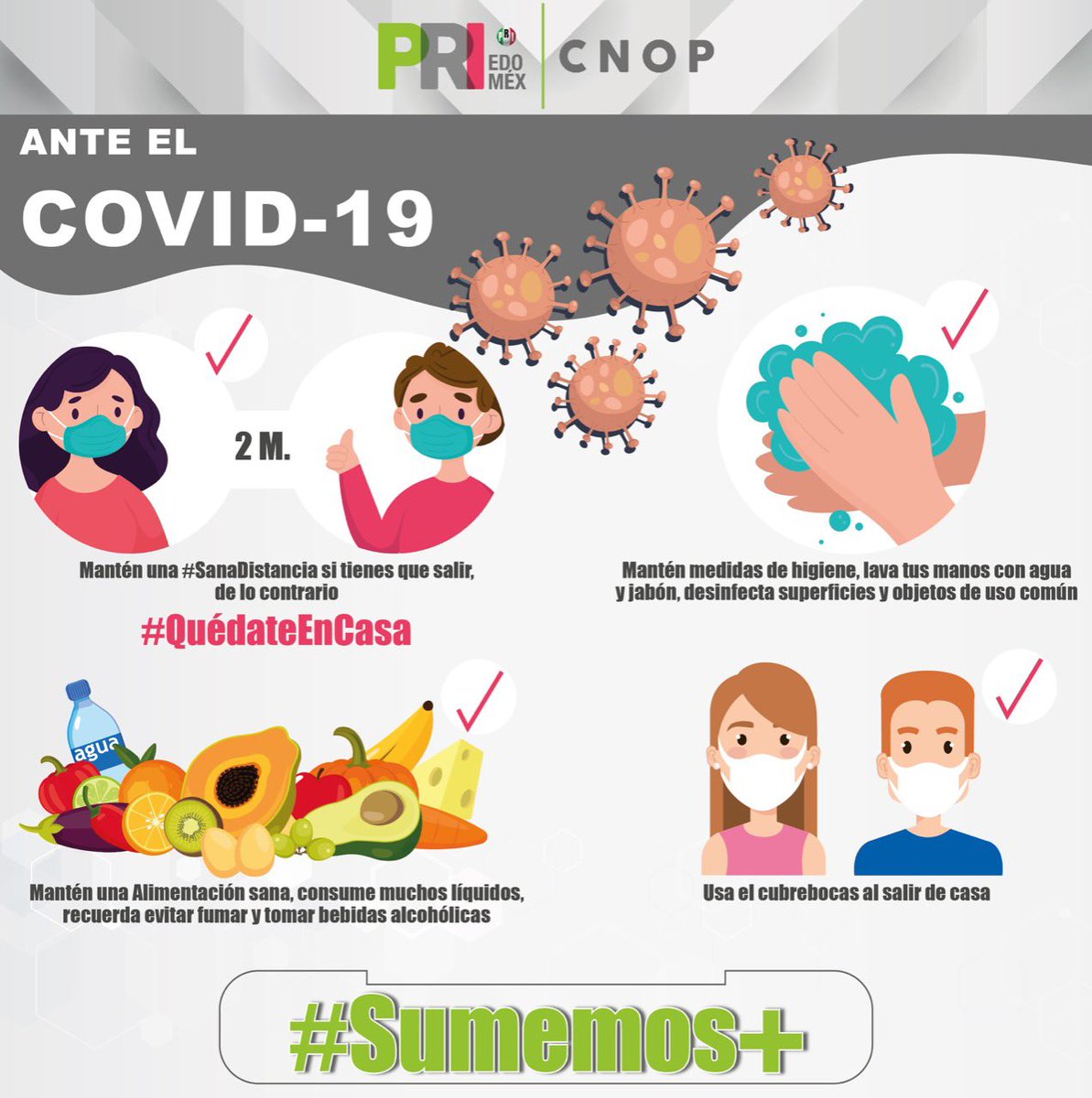 Region_3EdoMex's tweet photo. Recuerda mantener medidas de sanidad para que el regreso a las actividades sea seguro para tu familia y para ti. #RegresoSeguroEdoméx. https://t.co/QQaNuXjoBD