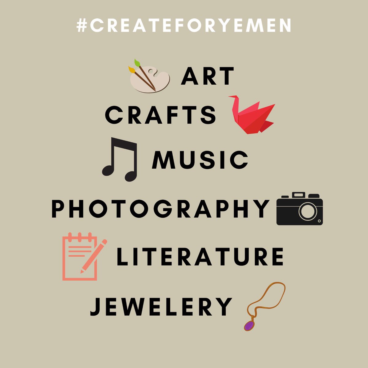 OASUMD's tweet photo. Help us raise funds with #CreateforYemen https://t.co/tCdrkg3xjj