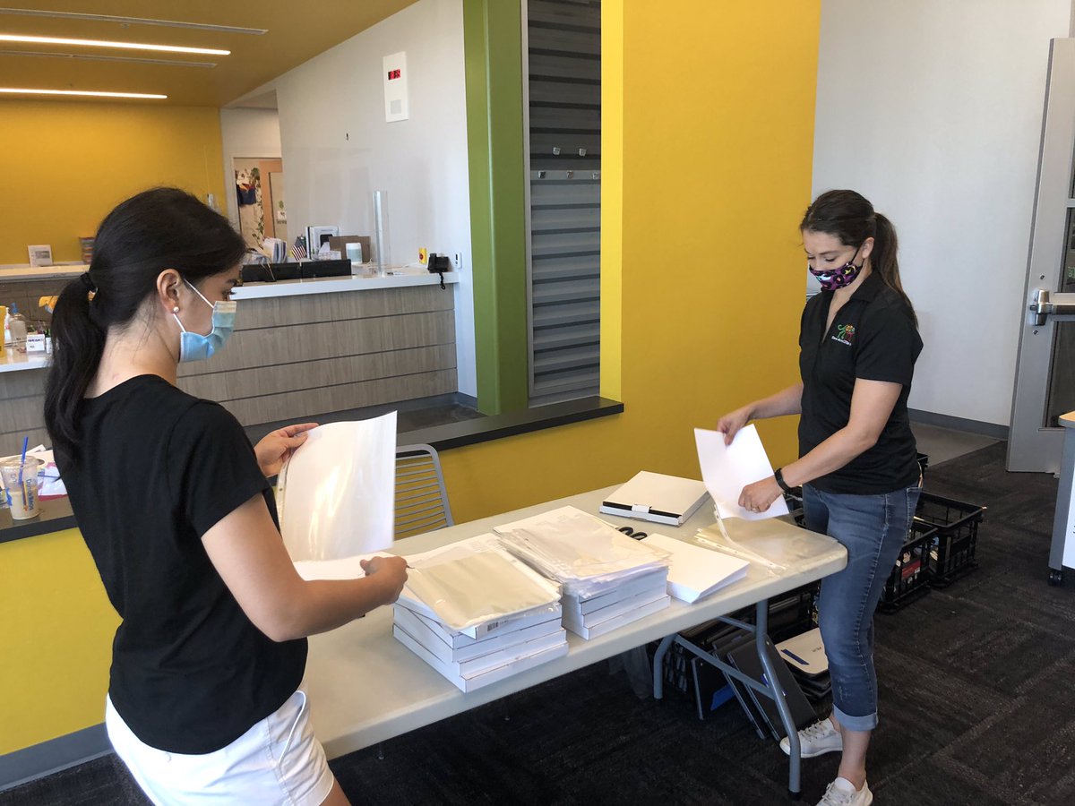 dmk8MUSD's tweet photo. A great day of distributing student Chromebooks and Zoom meetings! Mrs. Divijak enjoyed a special treat from a staff member as she Zoomed! #greatday https://t.co/zA3WeVXz6s