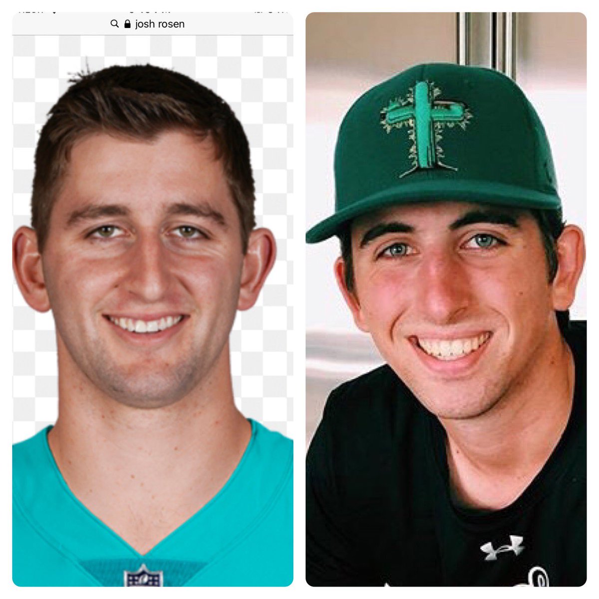 spenstar13's tweet photo. Conspiracy theory: @Matt_Reitz06  is really Josh Rosen. https://t.co/bvKv45RYDG