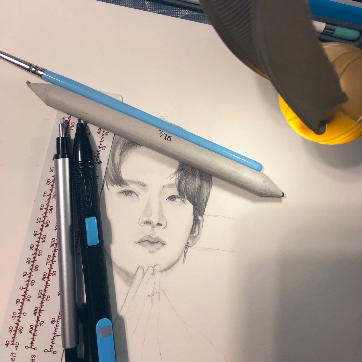 3 days left (final?) update,Hair done and so Im relieved coz it’s the one stressing me the most...I think I’ll make it to Junkyu Global’s deadline What’s left:-Eyebrows-Facial skin shading & ears-Everything from neck down to outfit & hands-Accessories  #JUNKYU