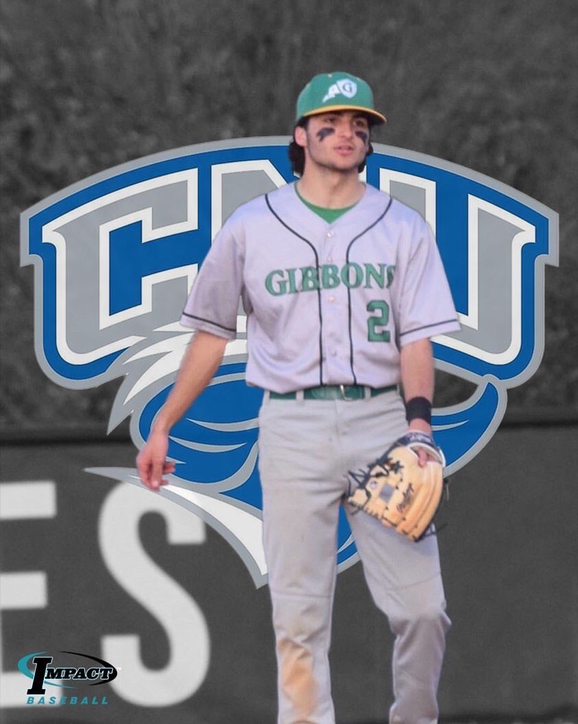 IMPACTBASEBALL_'s tweet photo. Congratulations Joey Bouck (2021 Cardinal Gibbons Infielder) on his commitment to Christopher Newport.. #impact⚾️ https://t.co/22PYRoMZxs