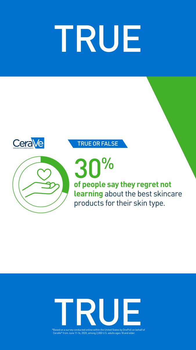cerave's tweet photo. True or false? Click on the image to reveal the answer! 

Learn more: https://t.co/MbTXtw6n9J 

#StayBalanced #GetCeraVeClean #CleanseYourSkinWeek https://t.co/IArX0WTepW