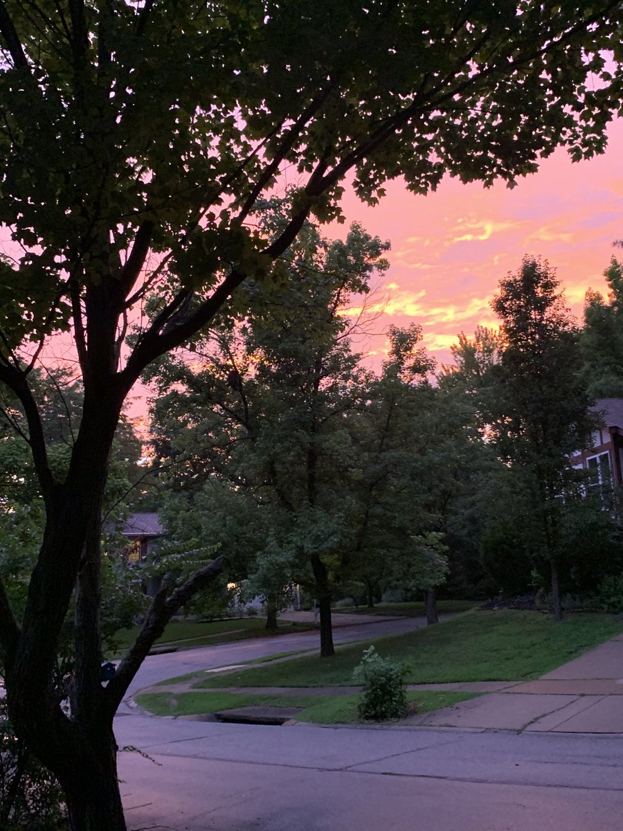 TVKris08's tweet photo. Not a bad way to end what has been a very Monday-ey Monday #stlsunset #stlwx #notallbad https://t.co/SrmvE1IfJ5