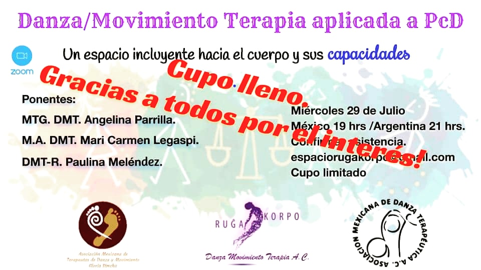 RugaKorpo's tweet photo. Gracias a todos los que se inscribieron, tenemos nuestra cupo lleno.

Manténganse al pendiente de nuestras redes sociales ya que tendremos más actividades en línea.😉 #RugaKorpoDanzaMovimientoTerapiaAC https://t.co/fazm18oV69