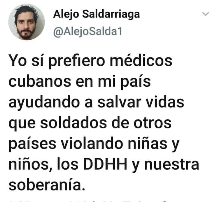 #NoMasImperialismo
#NoMasColonialismo
#NoMasFascismo

👉Este es el sentir de los pueblos que sufren, han sufrido o ven el sufrimiento ante la política genocida e injerencista del imperio yanqui y sus déspotas aliados en todos los continentes del mundo
#Venceremos
#CubaSalvaVidas