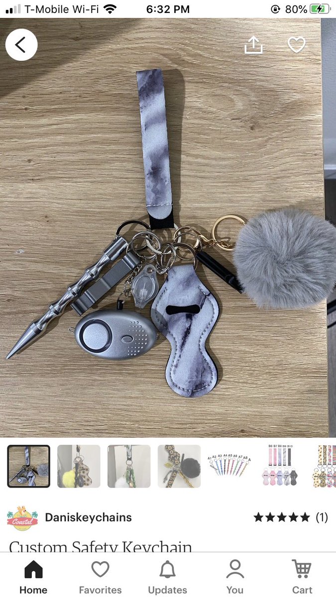 I also know some Etsy shops sell keychains that are aesthetic & provide protection with multiple tools available! Support small businesses & stay safe!!