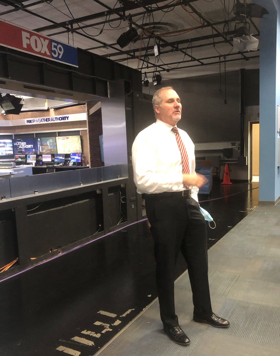 Congratulations to <a href="/BrianWilkes59wx/">Brian Wilkes</a> celebrating 25 years at @fox59 today!