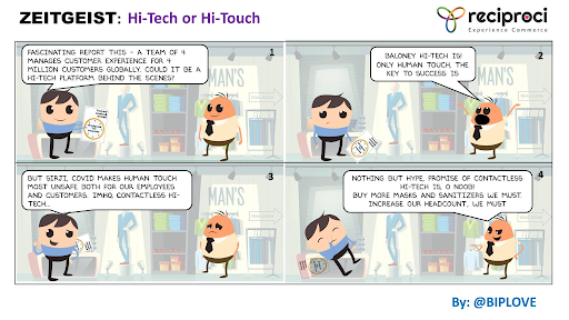 reciproci's tweet photo. The #Reciproci envisioned and powered #hiTechTouch archetype leads to a safe #environment for a surge in #customer #acquisition, #engagement and #retention while excelling as a provider of #contactless #CustomerExperience (#CX).
Check out https://t.co/go2MIBnRN5
By: @biplove https://t.co/QepkjY75sJ