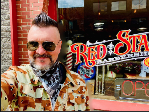 Big_Sugar_Music's tweet photo. First haircut ( not self inflicted) in many months! Red Stag Barber Shop in Red Deer styled me up nice! Vinyl on the turntable, lovable shop dog named Randall, good health &amp; safety standards and Hawk tune-up for G!
What’s y’all’s hair looking like after all this time? Show me. https://t.co/ddSK1006Fv