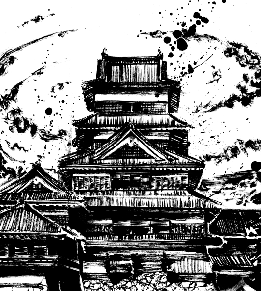 御城印・武将印の墨絵第3弾が販売開始されました。 それぞれ八つの絵柄 