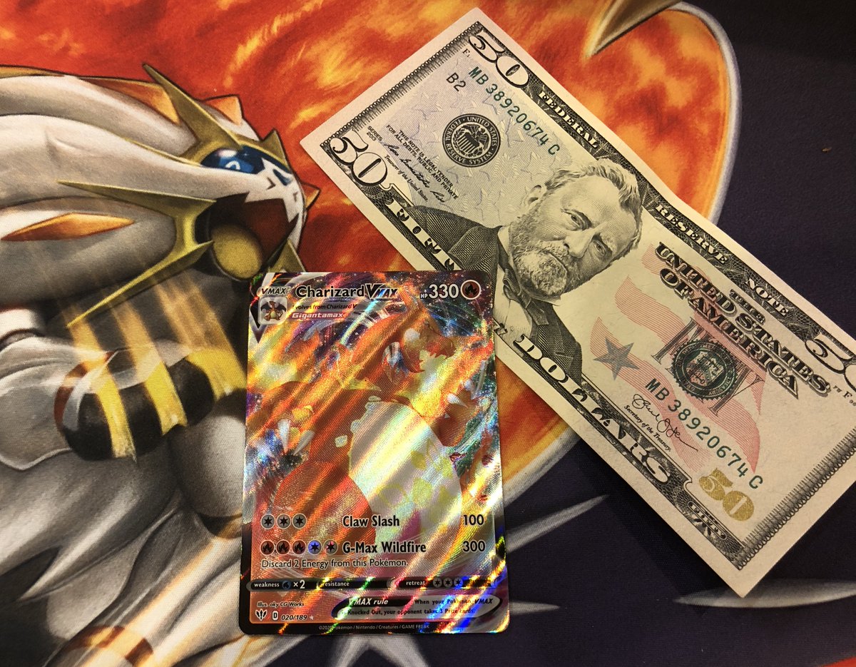 Anyone want a $50 Charizard VMAX? I refuse to believe its worth anymore than that despite eBay completed at $200+

Also gonna ignore the fact Ive been wrong on every other Charizard preorder price...

fullgripgames.com/catalog/pokemo…