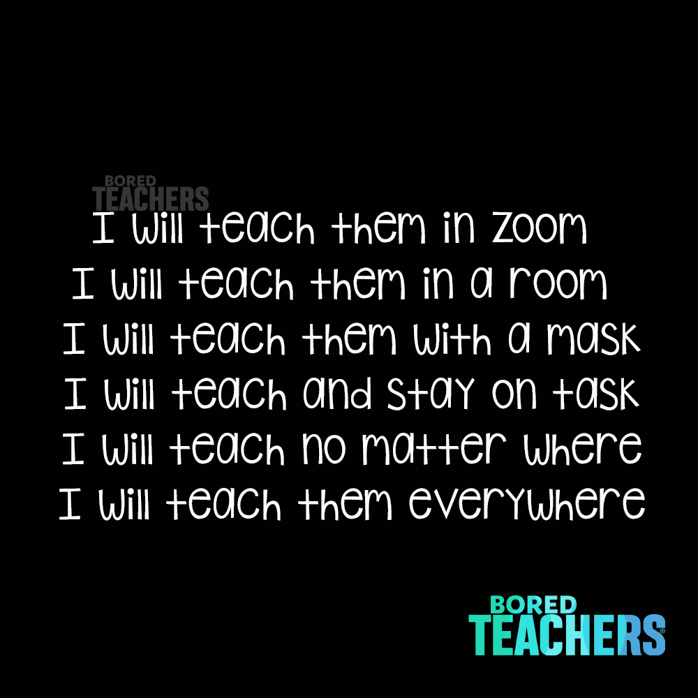 Bored_Teachers's tweet photo. As long as everyone is safe, we're ready to teach! https://t.co/xUKEctOa6i