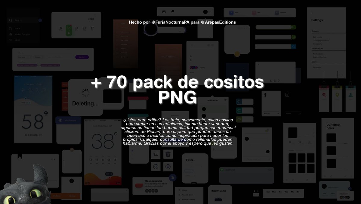 🐸| Pack PNG. 

¿Listos para editar? Espero que sí porque me quedé sin ojos para traer la segunda parte de estos recursos, espero que les sirvan. Cualquier consulta pueden hablarme. 

• Hecho por: <a href="/FuriaNocturnaPA/">Scar.</a>
• Info en la imagen. 
• Link: drive.google.com/folderview?id=…