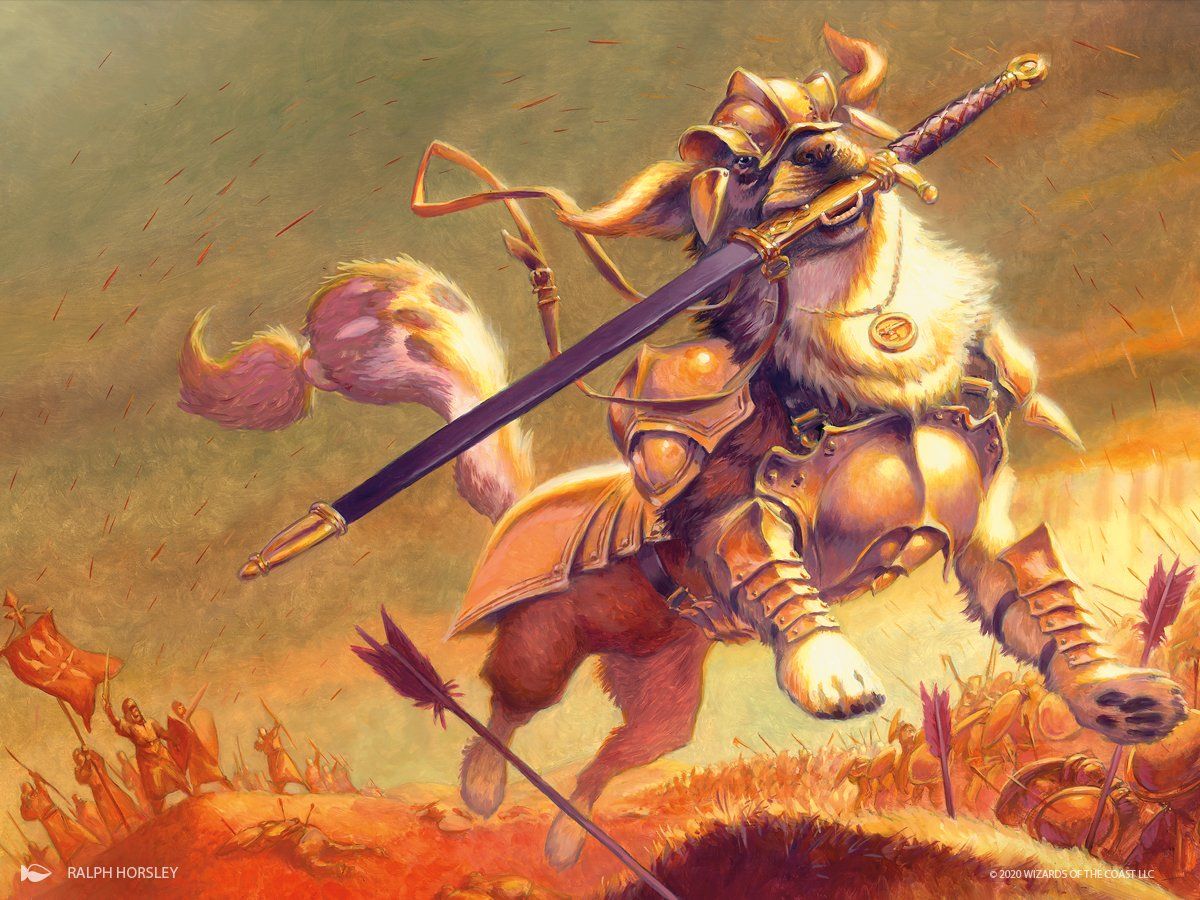 ScryFive's tweet image. Trusty Retriever 
🖌 @RalphHorsley 
#MTGArt