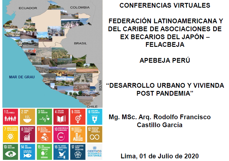 apebeja's tweet photo. Compartimos con ustedes la exposición de nuestro Ex Becario JICA Rodolfo Castillo Garcia quién el 01 de julio disertó sobre “Desarrollo Urbano y Vivienda Post Pandemia”, dentro de las Conferencias de FELACBEJA. Pueden descargar su presentación en: https://t.co/DsJWUdtWbc https://t.co/vSL37Ifh9u