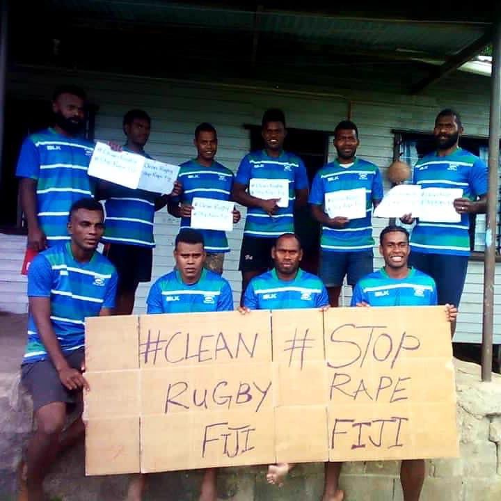 angry_kpra's tweet photo. Here’s a small rugby team from Tailevu making a big statement!
Vinaka Naitodua Rugby for joining the movement! ✊🏾
#StopRapeFiji #CleanRugby
https://t.co/PGjOyZSIwl https://t.co/4tfQZIqPso