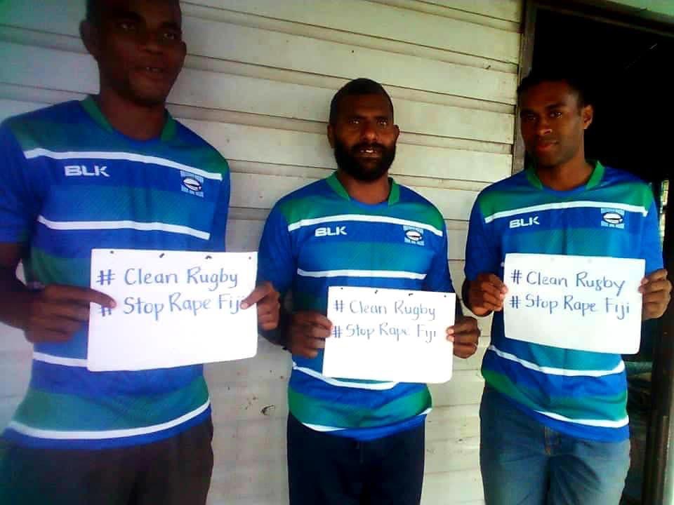angry_kpra's tweet photo. Here’s a small rugby team from Tailevu making a big statement!
Vinaka Naitodua Rugby for joining the movement! ✊🏾
#StopRapeFiji #CleanRugby
https://t.co/PGjOyZSIwl https://t.co/4tfQZIqPso