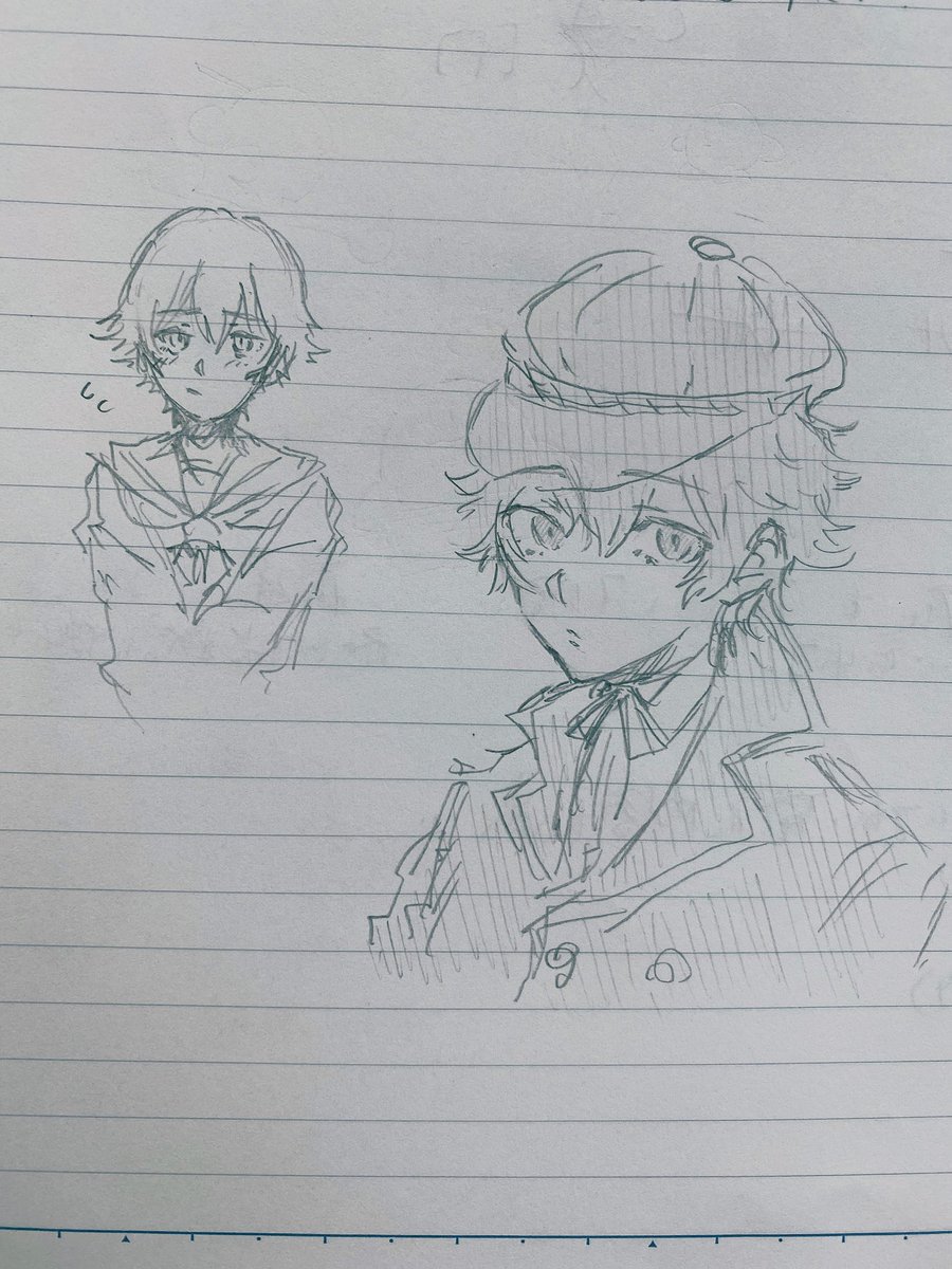 授業中の落描きp4の直斗 麻雛の漫画