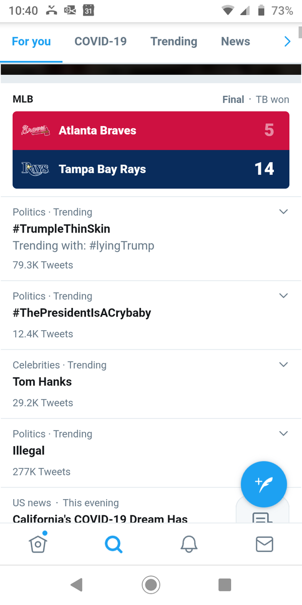 LuciferHellLoop's tweet photo. @realDonaldTrump #TrumpthinSkin
#ThePresidentIsACrybaby 

Trending https://t.co/q0fyA5y4k2