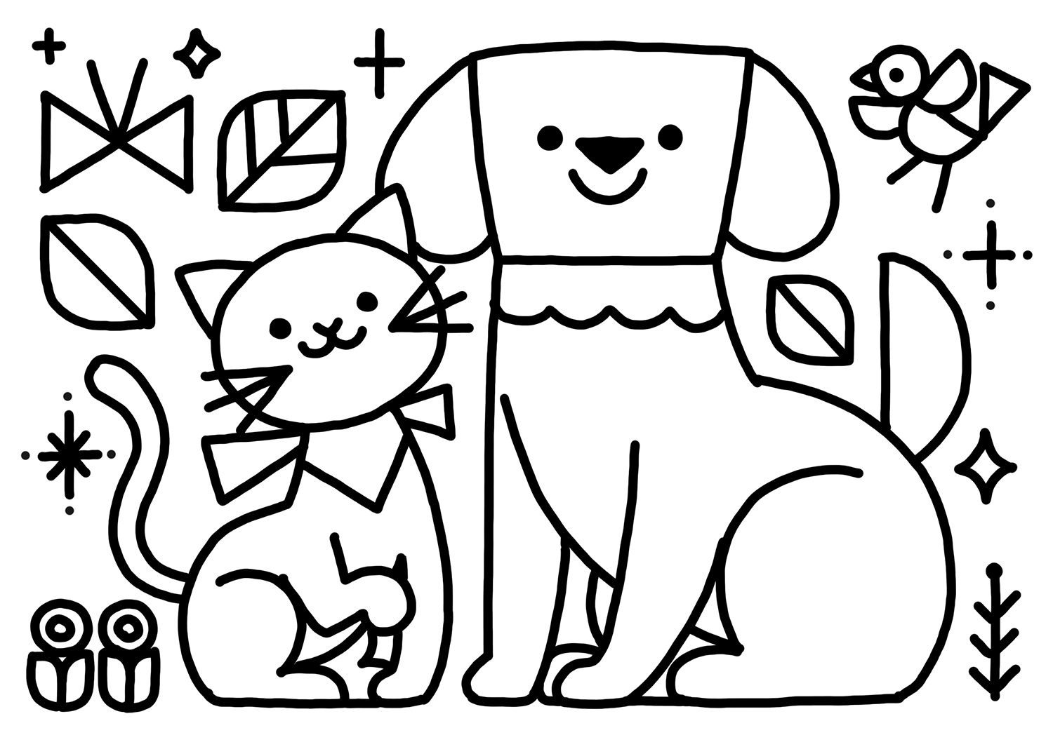 Twitter 上的 サタケシュンスケ Adobeのサイトで スマホやタブレットで楽しめる塗り絵用素材の提供がはじまりました ぼくの絵が2種類 無料でダウンロードしてお楽しみいただけますのでぜひぜひ Adobefresco タブレット用お絵描きソフトでイラスト塗り絵に挑戦