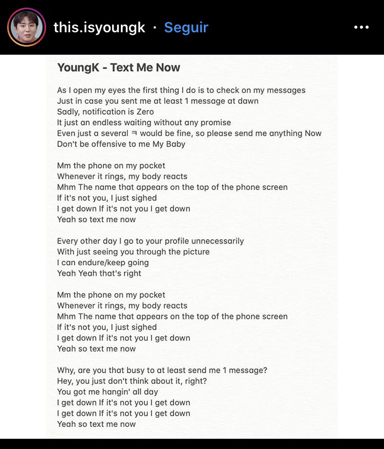 Rakyisamyday's tweet image. Lyrics on Point as Expected 👏🏼 Genius YoungK #TextMeNow