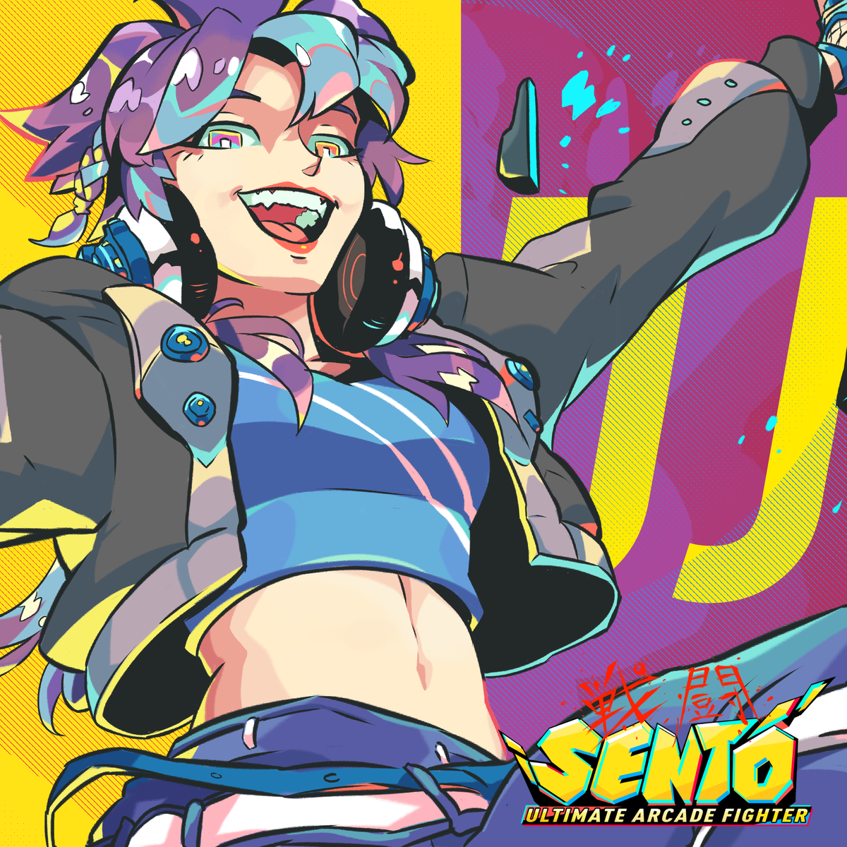DJ's magical turntables imbue her emotions into the sound waves they emit. It can make her listeners experience super natural euphoria, or when in combat, put her opponents into pain and chaos as the sound waves shake them to their very core. #SENTOfighter