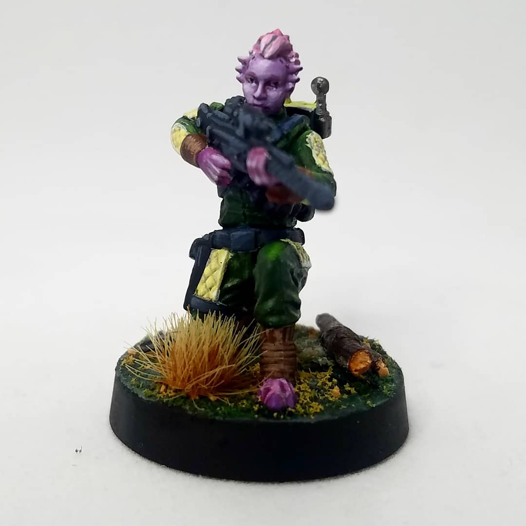 Elle_FireSpray's tweet photo. Set complete! 🙌 This expansion contains an Ishi Tib Rebel Trooper Captain, a Gran Rebel Trooper Specialist, an Ithorian SX-21 Trooper and a Theelin DLT-20A Trooper. Happy with the results! 😁

 Powered by @RebelRunGaming1

#StarWarsLegion @FFGames #miniaturepainting #miniart https://t.co/KCE6XL1M75