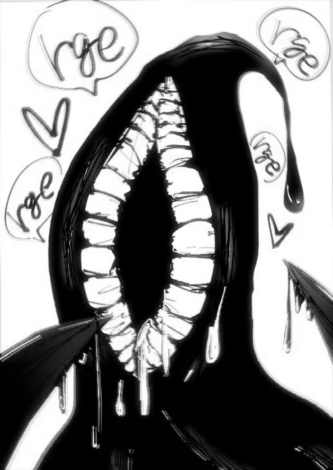 #絵をモノクロにするとかっこいい 