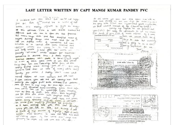 Event_Schemer's tweet image. Tear soaked letters did their families receive;
Written a few hours before the battle-eve 

#KargilVijayDiwas
#IndianArmy 
#CourageInKargil