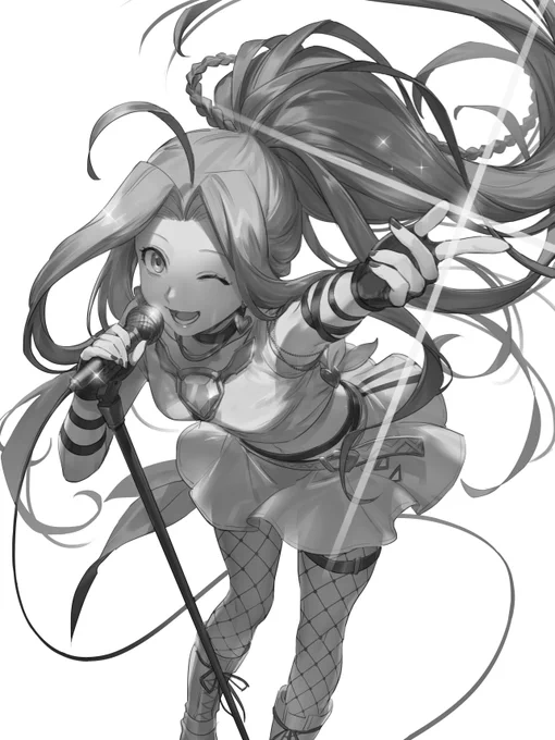 #絵をモノクロにするとかっこいい  
モノクロにしたら調整すべき処をいくつ見つけた? 
