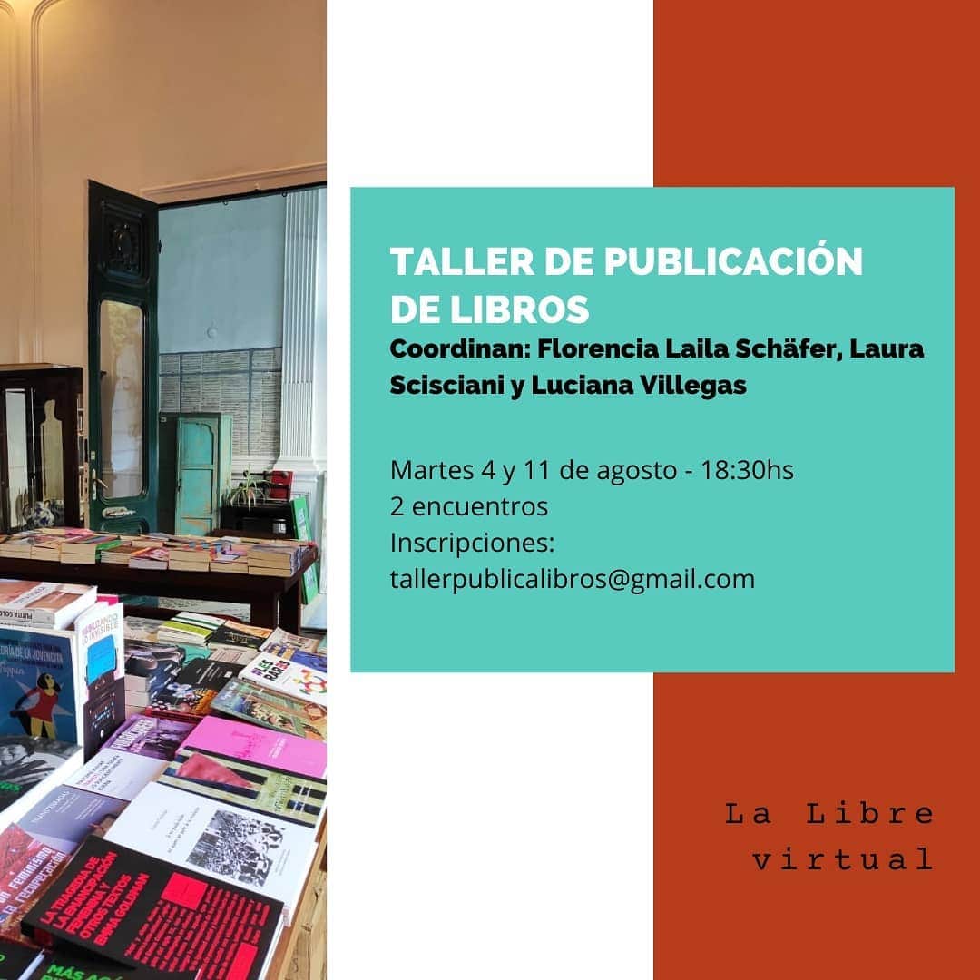 ¡Falta menos para el primer Taller del año! 📇
Martes 4 y 11/08, por Zoom, en el marco de <a href="/lalibrelibreria/">LaLibre</a>, para todo el mundo!
Info: tallerpublicalibros@gmail.com
¡Lxs esperamos!
#BuenDomingo #Libros #Talleres #Editoriales #Librerías #Publicación #Books