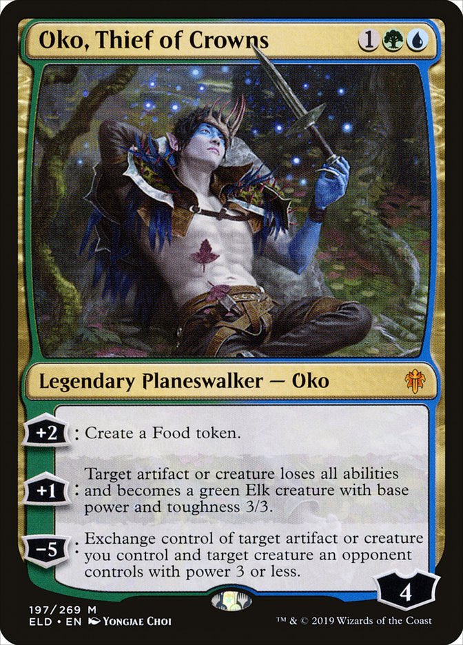 BigBfast's tweet photo. @SheldonMenery if my opponent uses oko’s elk ability to turn my skullclamp into a 3/3 creature and I control a luminous brood moth and the elk dies under my control what happens? https://t.co/FUPCHS60m8