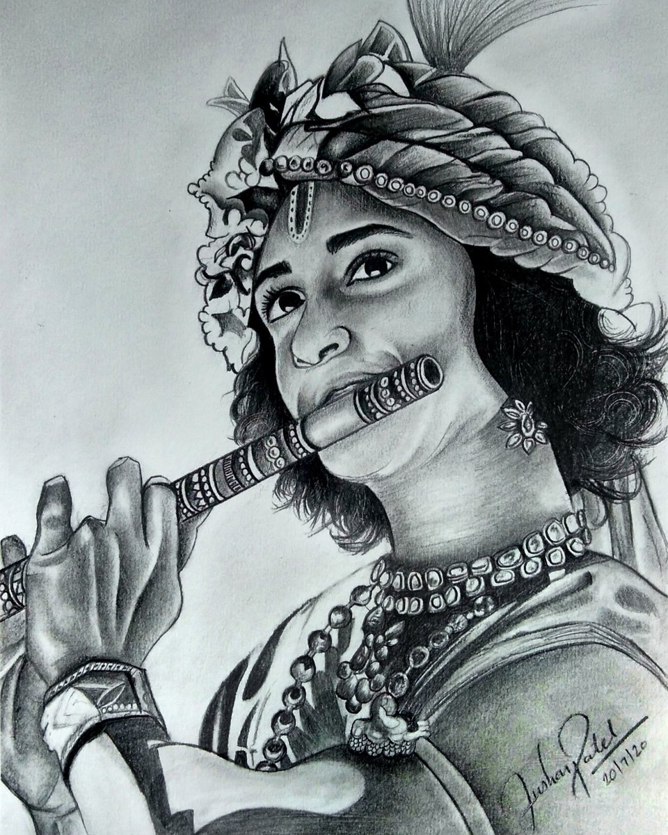 JsTusharpatel's tweet photo. Hey guys this is my new hyper realistic portrait___ DM for commission work/I am also upload a video of this  portrait on YouTube go and watch. I hope you like this portrait video link given below https://t.co/wf5EsREsAk https://t.co/DYZFFvYWq1