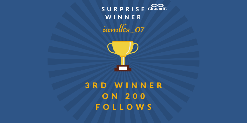 Chasmic_IN's tweet photo. 3rd winner announcement soon!🏆
Participate to win prizes🎁

#contestindia #indiacontest #contestalert https://t.co/eEIwsTpvyg