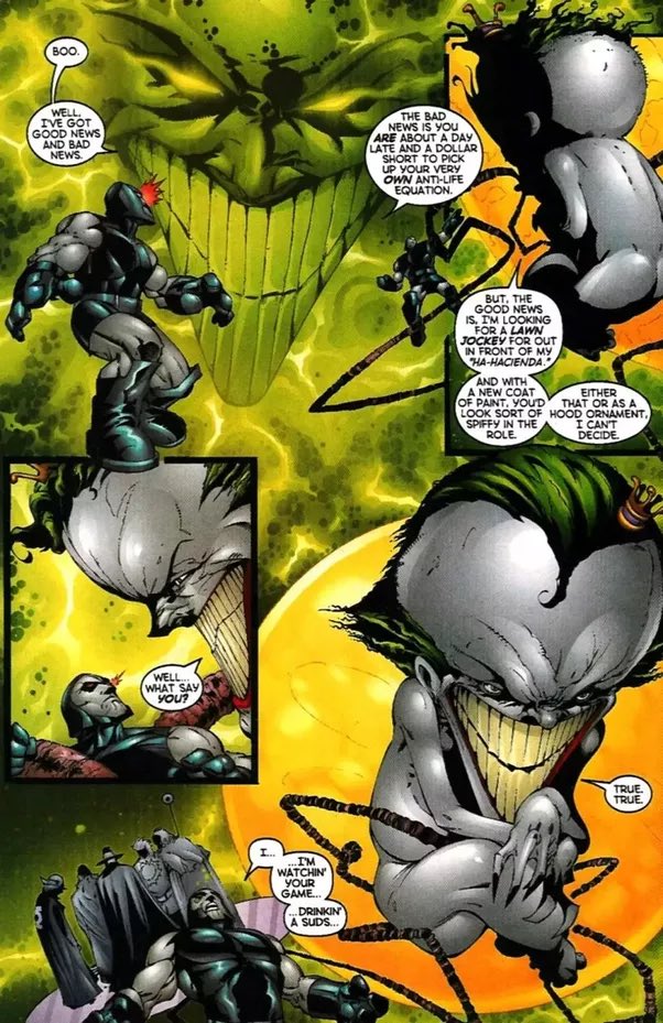 Emperor Joker man handled Darkseid