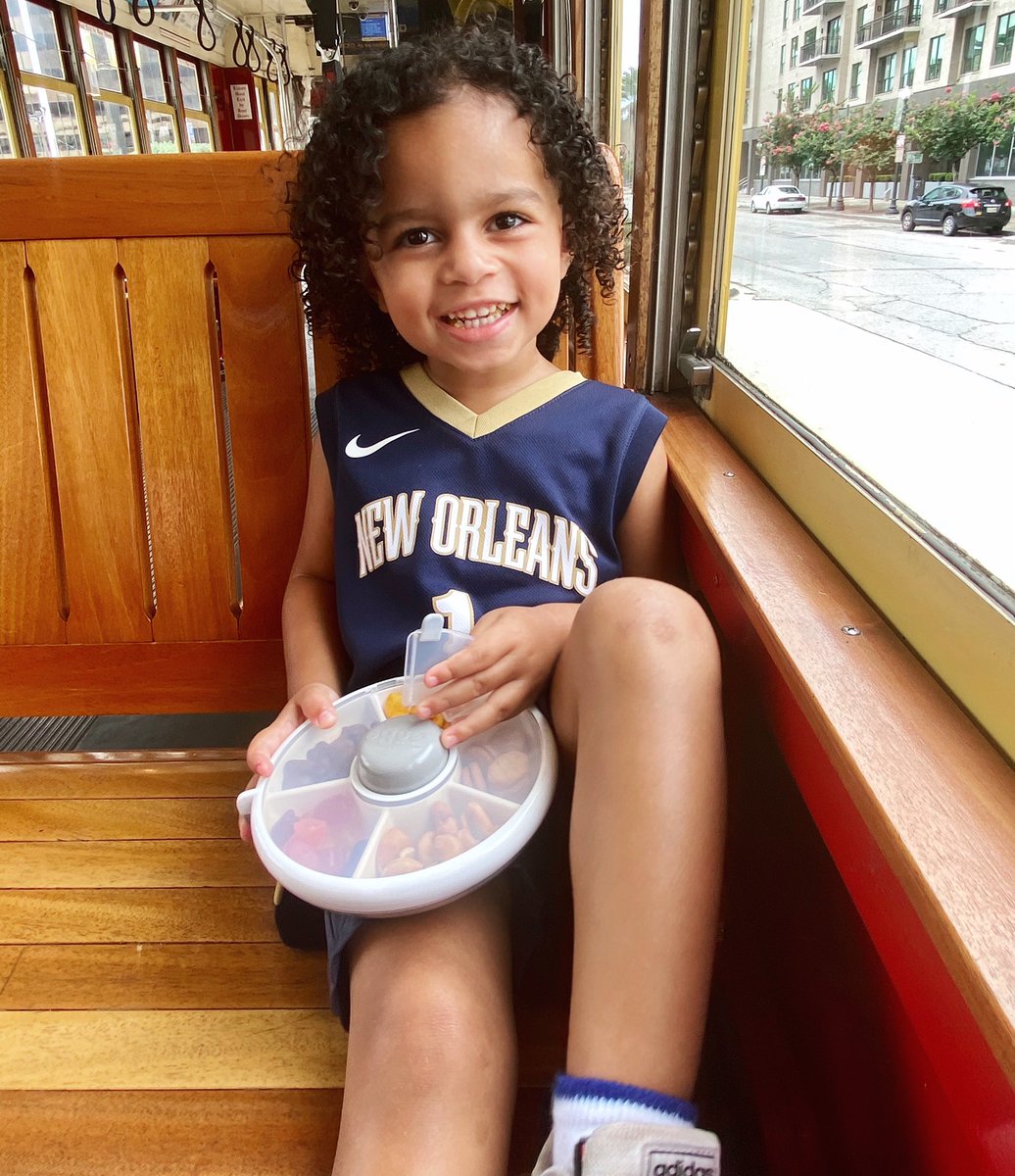 raineyshaunnas's tweet photo. This container from GoBeKids goes everywhere with us now! Gabe will eat anything I put in it because he loves pushing the button in the middle. It’s small, light weight, and perfect for a streetcar ride to the park! You can get 20% off using my code “gabrielrainey” #gobefun 🖤 https://t.co/EuH6vAL3br