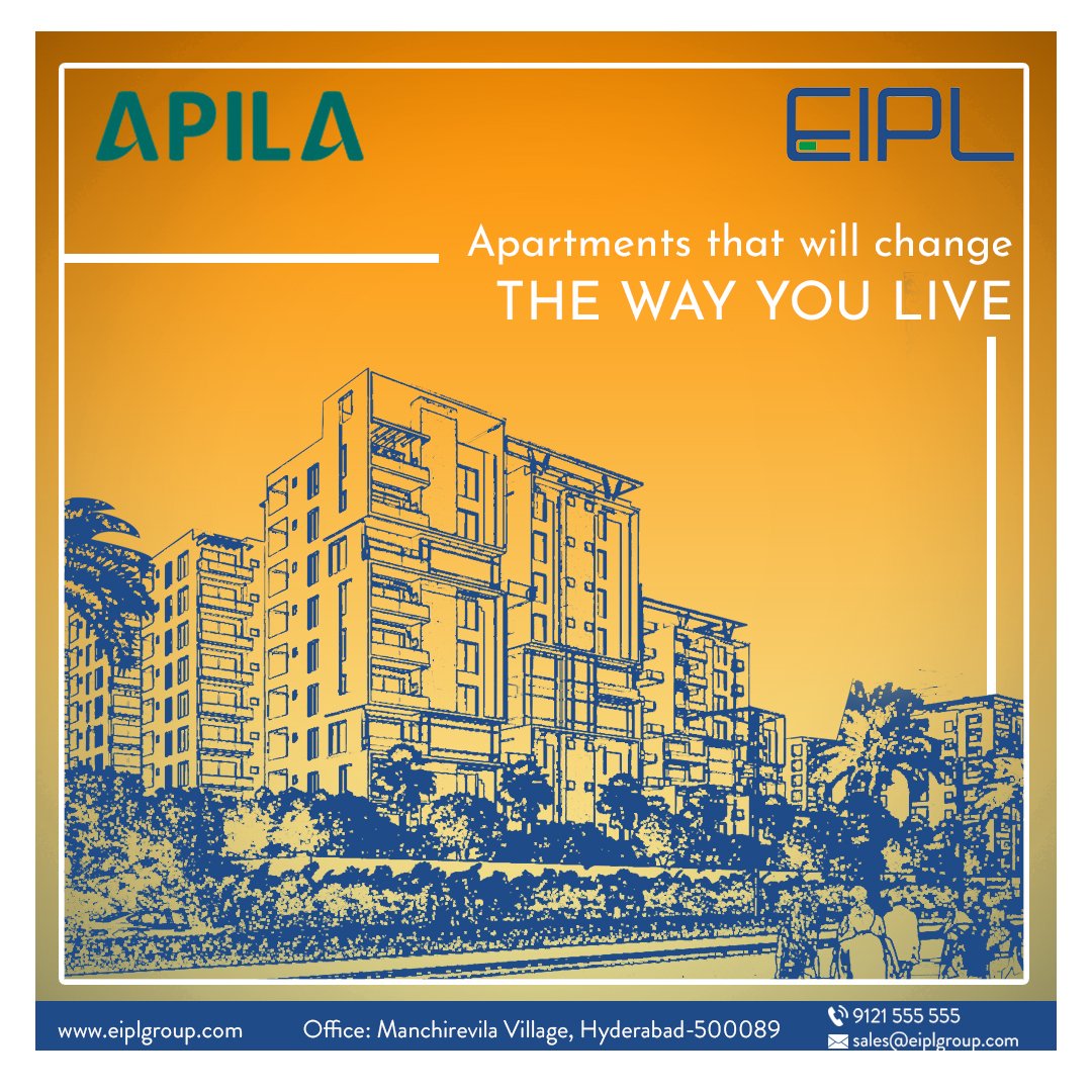 group_eipl's tweet photo. Your Way of Life Will Change When You Move to Apila Apartments at Gandipet. A New Life, a New You, an Amazing Home.
#flats #RealEstateNews #eiplgroup #siteupdates
#eiplgroup #house #apartments #apartmentsforsale #2bhkflats #realestate #homesforsale #apartments #building #apila https://t.co/c1nboY3KP9