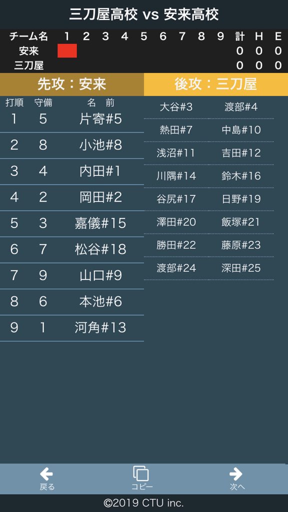 島根県大会6日目松江市営球場

第2試合 安来-三刀屋

オーダー出揃いました📄
安来の4番打者 大江選手
三刀屋の先発投手 河角選手
共に1年生です！🤭

 #島根県高等学校夏季野球大会