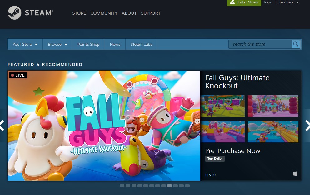 Is Fall Guys on Steam?